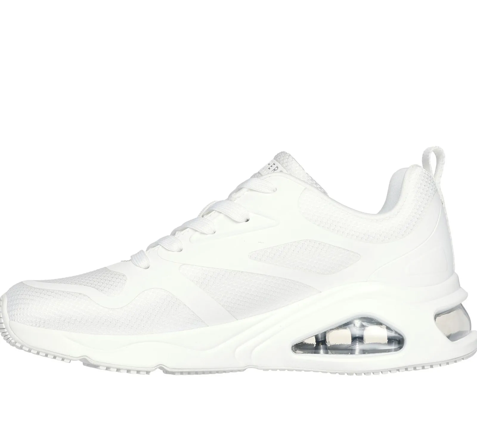 Com Atacadores|Sapatilhas Casuais-SKECHERS Tres-Air Uno - Revolution-Airy BRANCO / PRATEADO