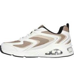 Com Atacadores|Sapatilhas Casuais-SKECHERS Tres-Air Uno - Street Fl-Air WHITE / TAN