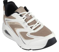 Com Atacadores|Sapatilhas Casuais-SKECHERS Tres-Air Uno - Street Fl-Air WHITE / TAN