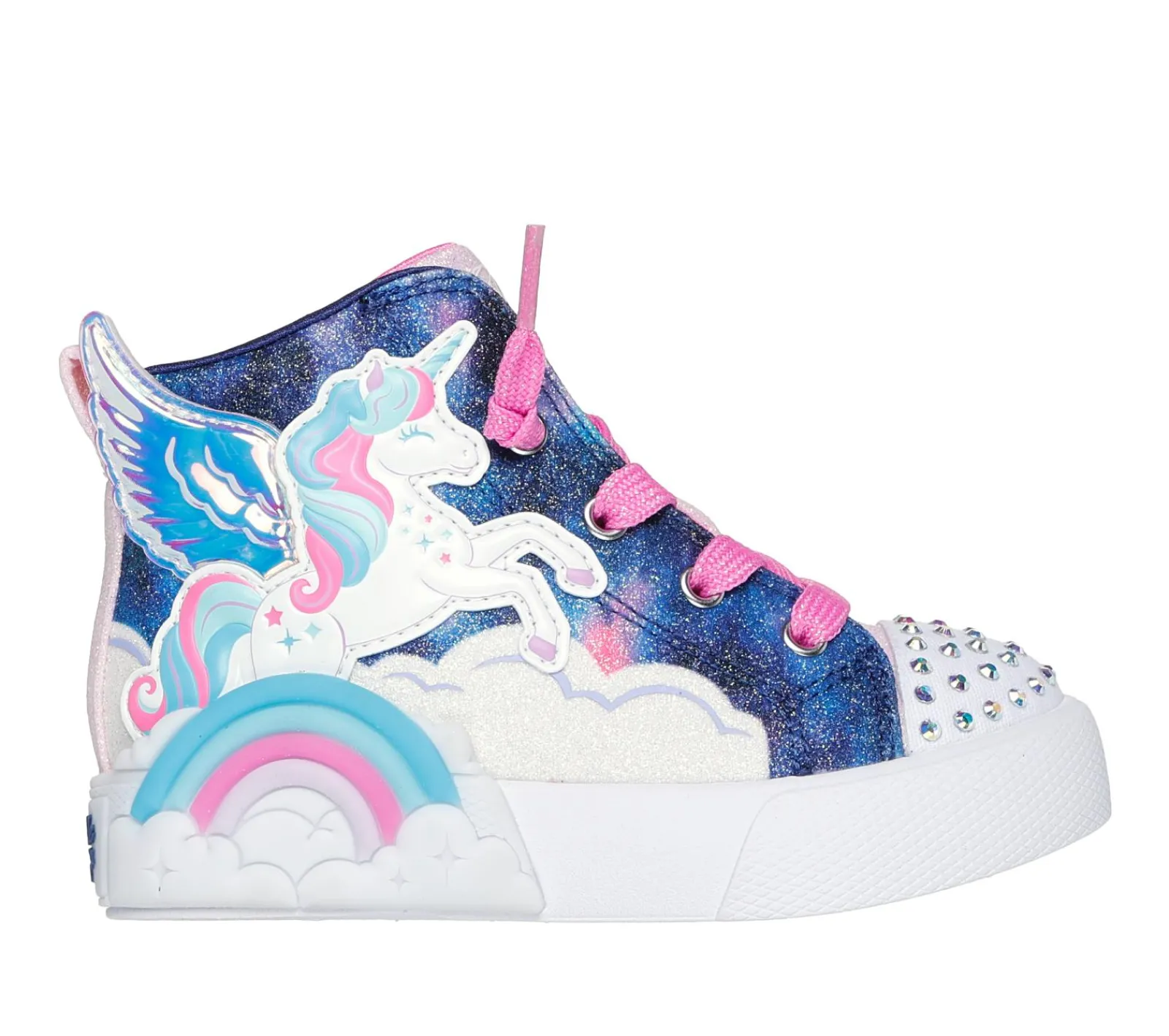 Luzes|Sapatilhas-SKECHERS Twinkle Magic NAVY / MULTICOR