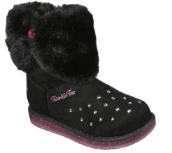 Botas|Luzes-SKECHERS Twinkle Toes: Glitzy Glam - Cozy Cuddlers PRETO