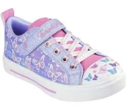 Luzes-SKECHERS Twinkle Toes: Twinkle Sparks - Ombre Flutter LAVANDA / MULTICOR