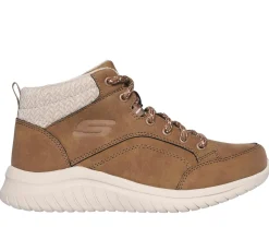 Com Atacadores|Botas-SKECHERS Ultra Flex 2.0 - Casual Mix CASTANHO CLARO
