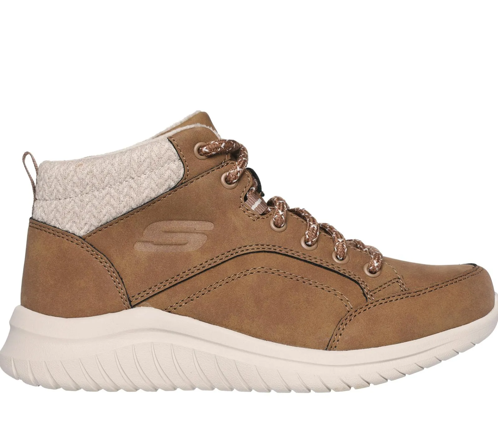 Com Atacadores|Botas-SKECHERS Ultra Flex 2.0 - Casual Mix CASTANHO CLARO