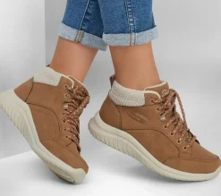 Com Atacadores|Botas-SKECHERS Ultra Flex 2.0 - Casual Mix CASTANHO CLARO