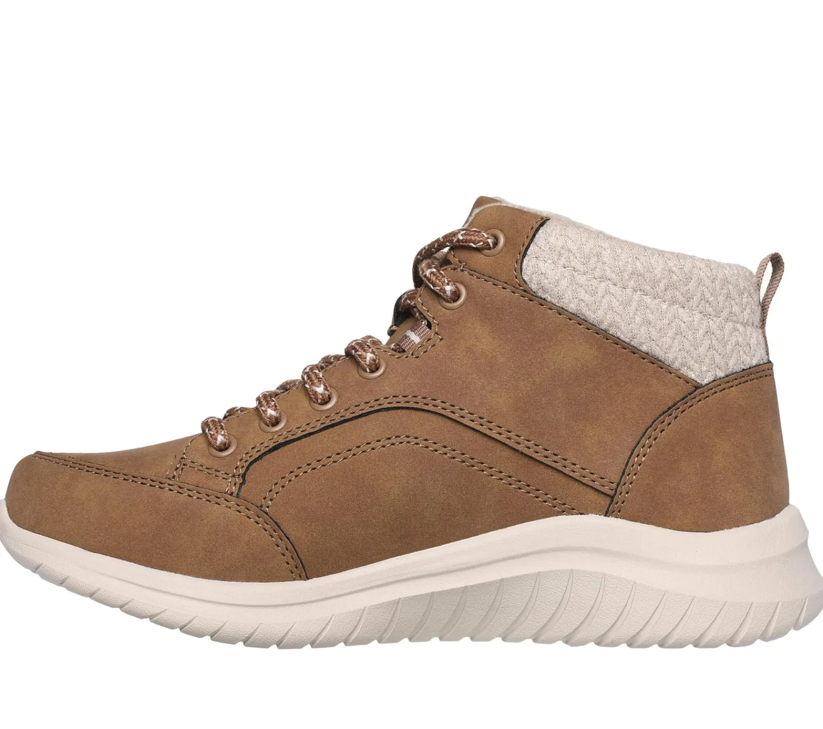 Com Atacadores|Botas-SKECHERS Ultra Flex 2.0 - Casual Mix CASTANHO CLARO