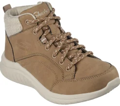 Com Atacadores|Botas-SKECHERS Ultra Flex 2.0 - Casual Mix CASTANHO CLARO