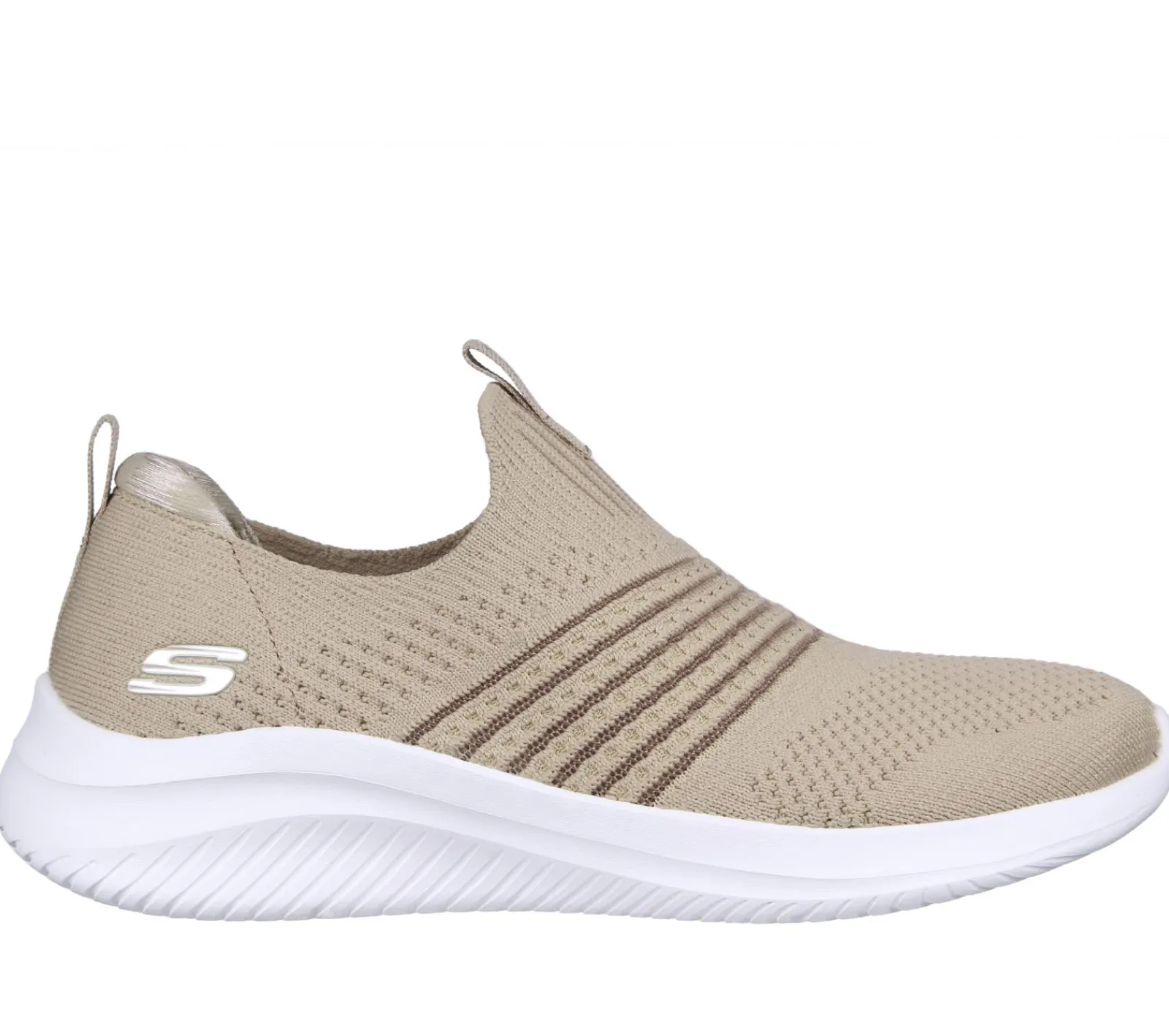 Calçado Sem Atacadores|Sapatilhas-SKECHERS Ultra Flex 3.0 - Classy Charm TAUPE