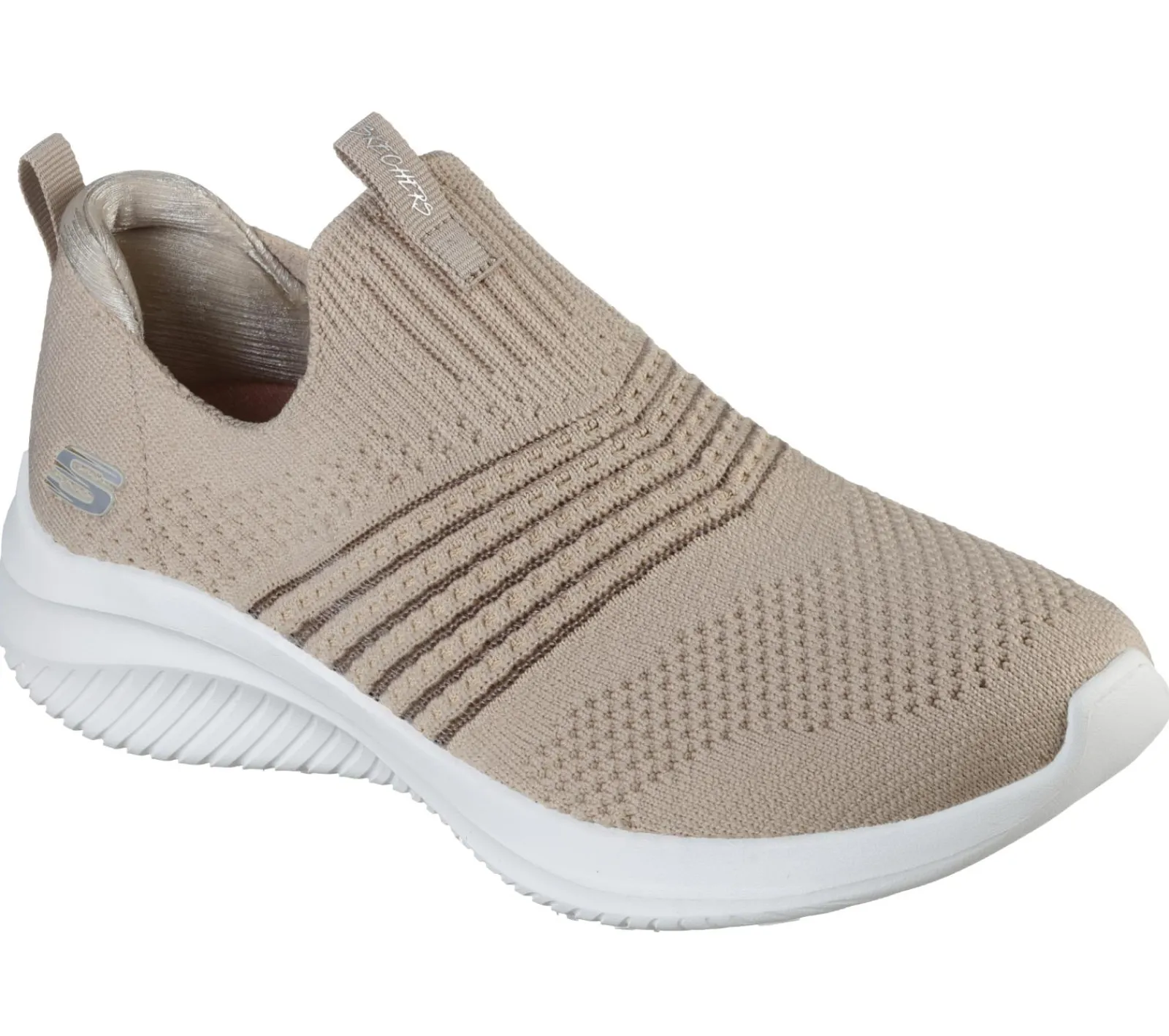Calçado Sem Atacadores|Sapatilhas-SKECHERS Ultra Flex 3.0 - Classy Charm TAUPE