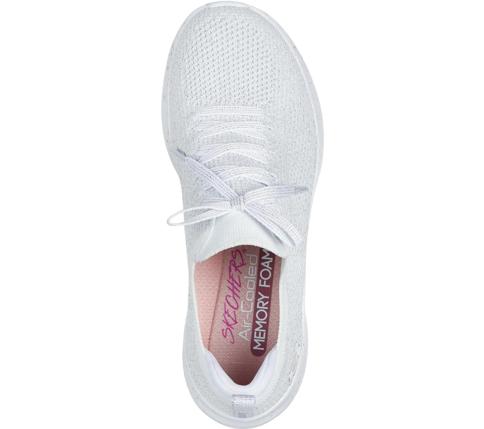 Calçado Sem Atacadores|Sapatilhas Casuais-SKECHERS Ultra Flex 3.0 - Elegant Night BRANCO / PRATEADO