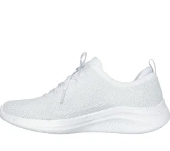 Calçado Sem Atacadores|Sapatilhas Casuais-SKECHERS Ultra Flex 3.0 - Elegant Night BRANCO / PRATEADO