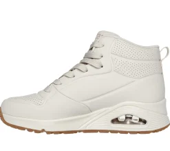 Com Atacadores|Botas-SKECHERS Uno - - Stand High BRANCO SUJO