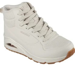 Com Atacadores|Botas-SKECHERS Uno - - Stand High BRANCO SUJO