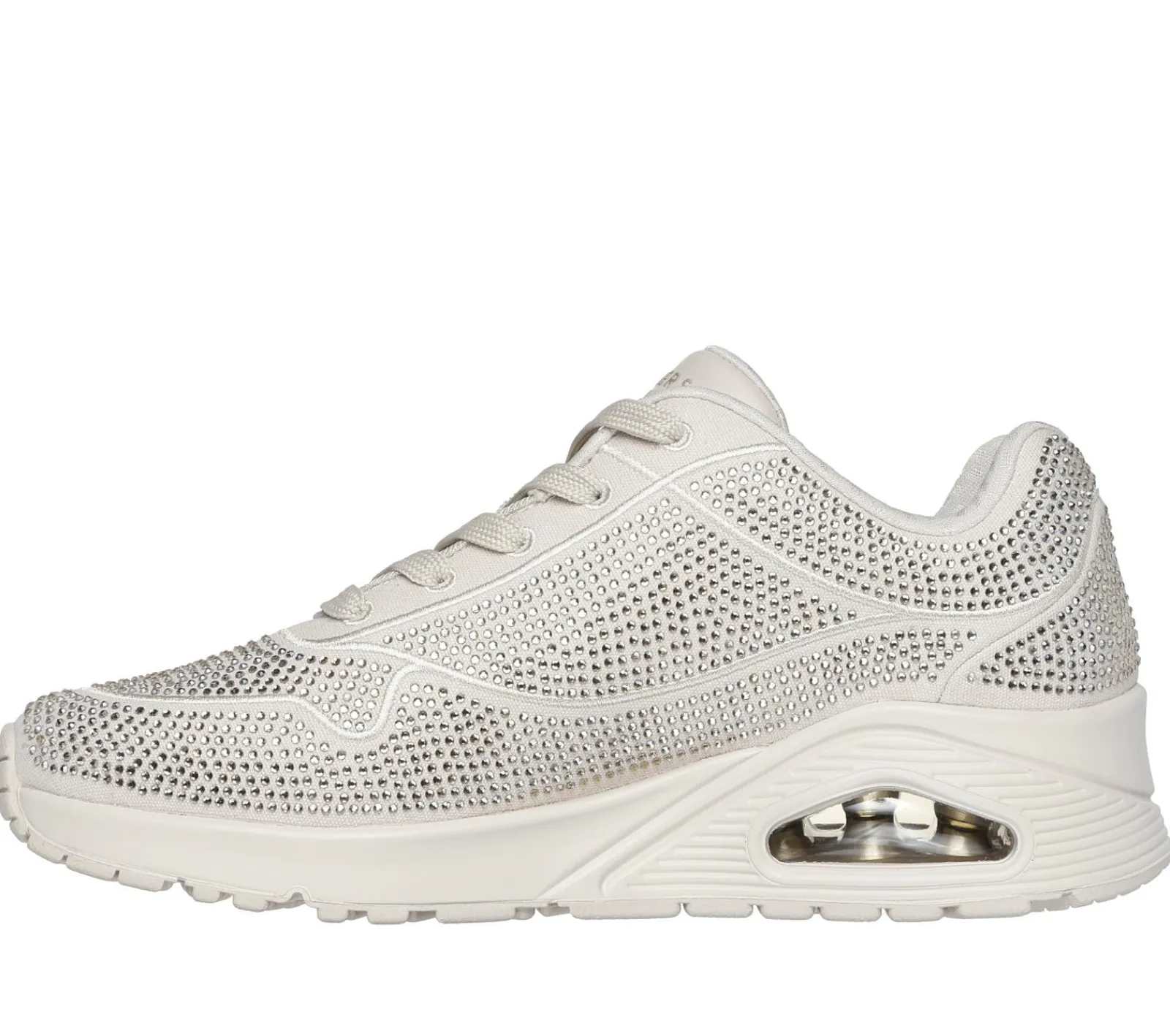 Com Atacadores|Sapatilhas Casuais-SKECHERS Uno - Disco Rave TAUPE