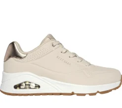 Com Atacadores|Sapatilhas Casuais-SKECHERS Uno - Golden Air NATURAL