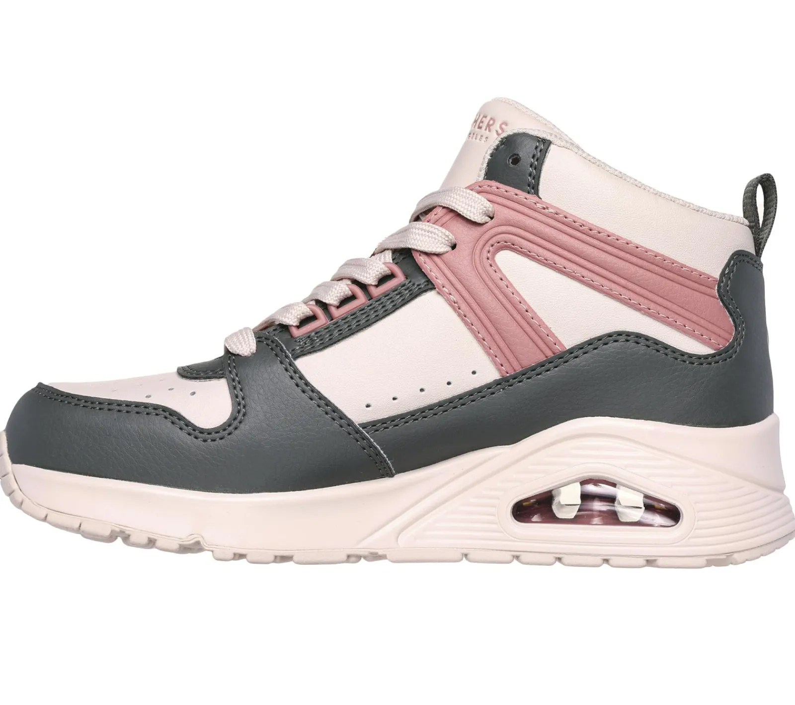 Com Atacadores|Botas-SKECHERS Uno - High Regards NATURAL / MULTICOR