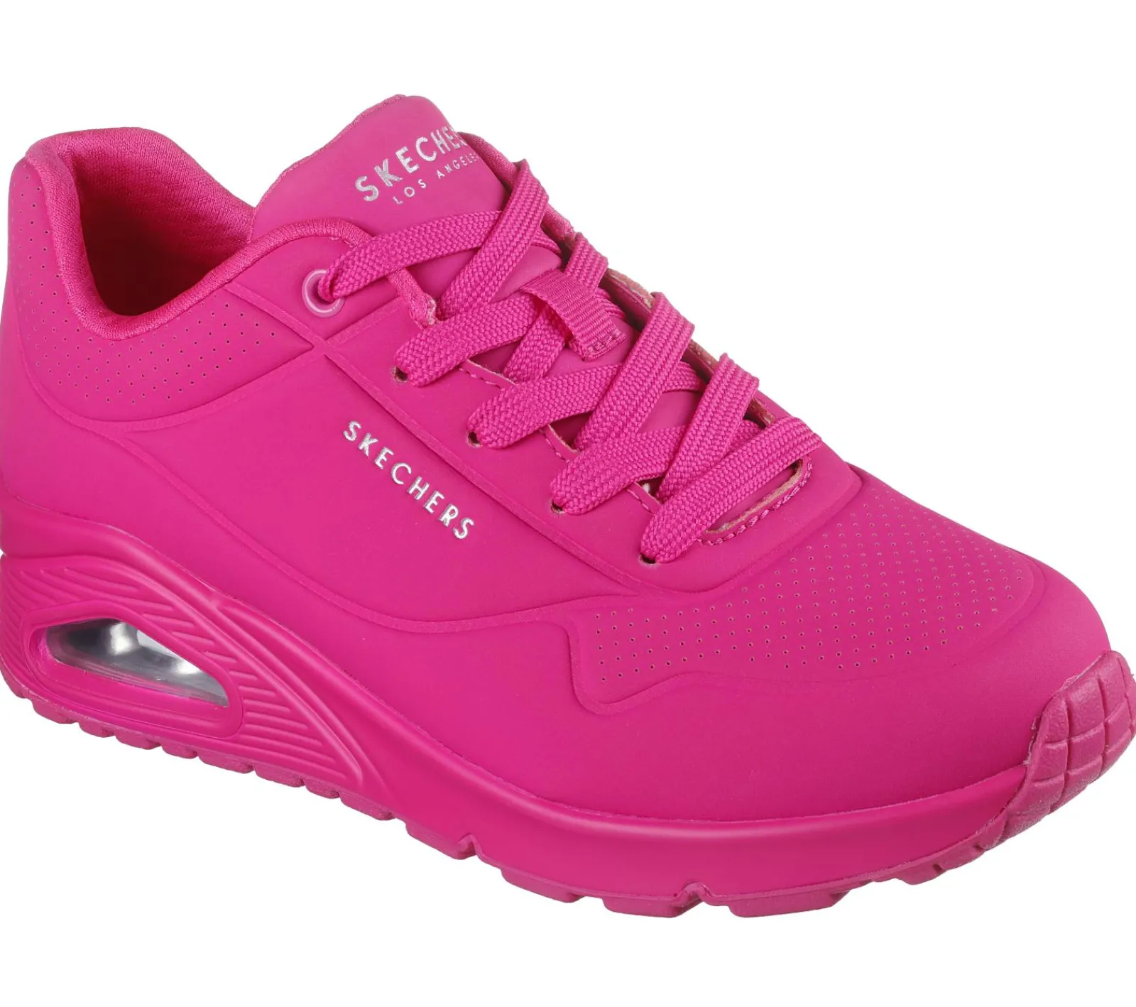Com Atacadores|Sapatilhas-SKECHERS Uno - Night Shades ROSA CHOQUE