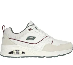Sapatos Com Atacadores|Sapatilhas Casuais-SKECHERS Uno - Retro One BRANCO / VERDE