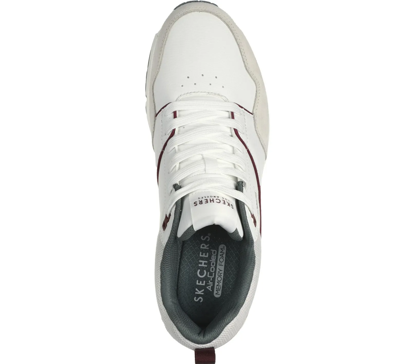 Sapatos Com Atacadores|Sapatilhas Casuais-SKECHERS Uno - Retro One BRANCO / VERDE