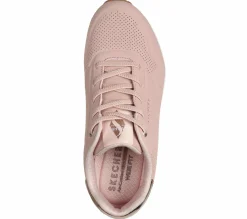 Com Atacadores|Sapatilhas Casuais-SKECHERS Uno - Shimmer Away BLUSH
