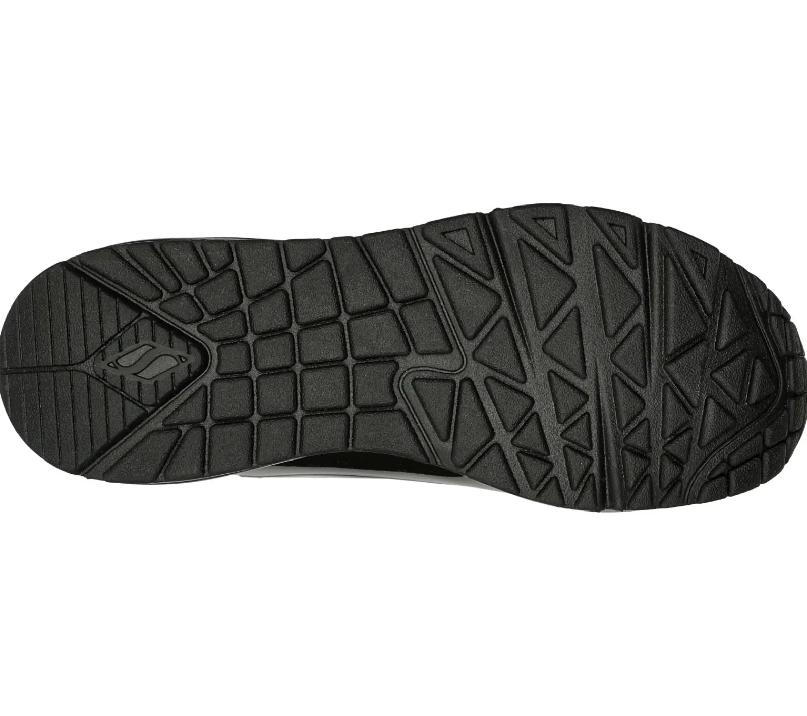 Com Atacadores|Sapatilhas Casuais-SKECHERS Uno - Shiny One PRETO