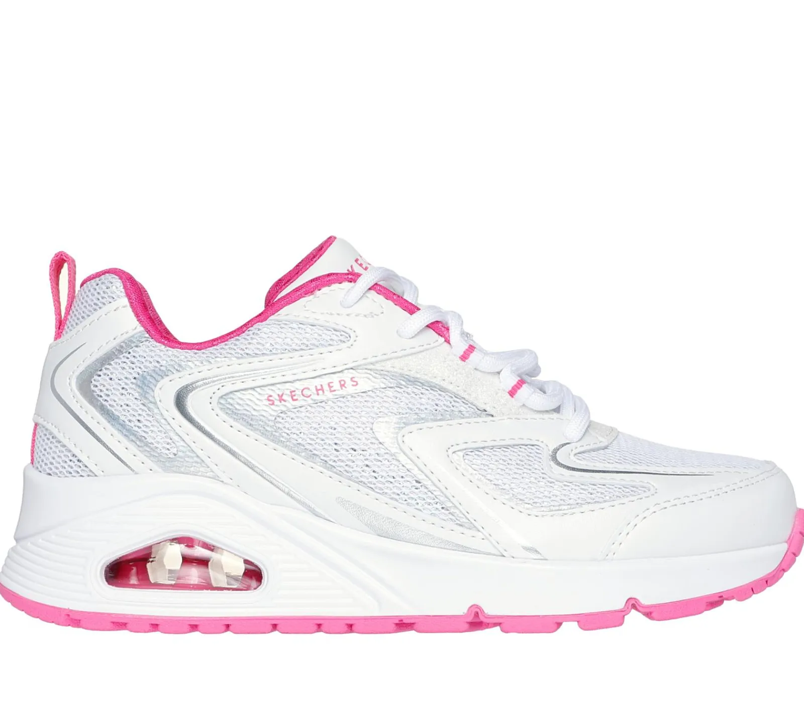 Sapatilhas-SKECHERS Uno - So Wavy BRANCO / ROSA