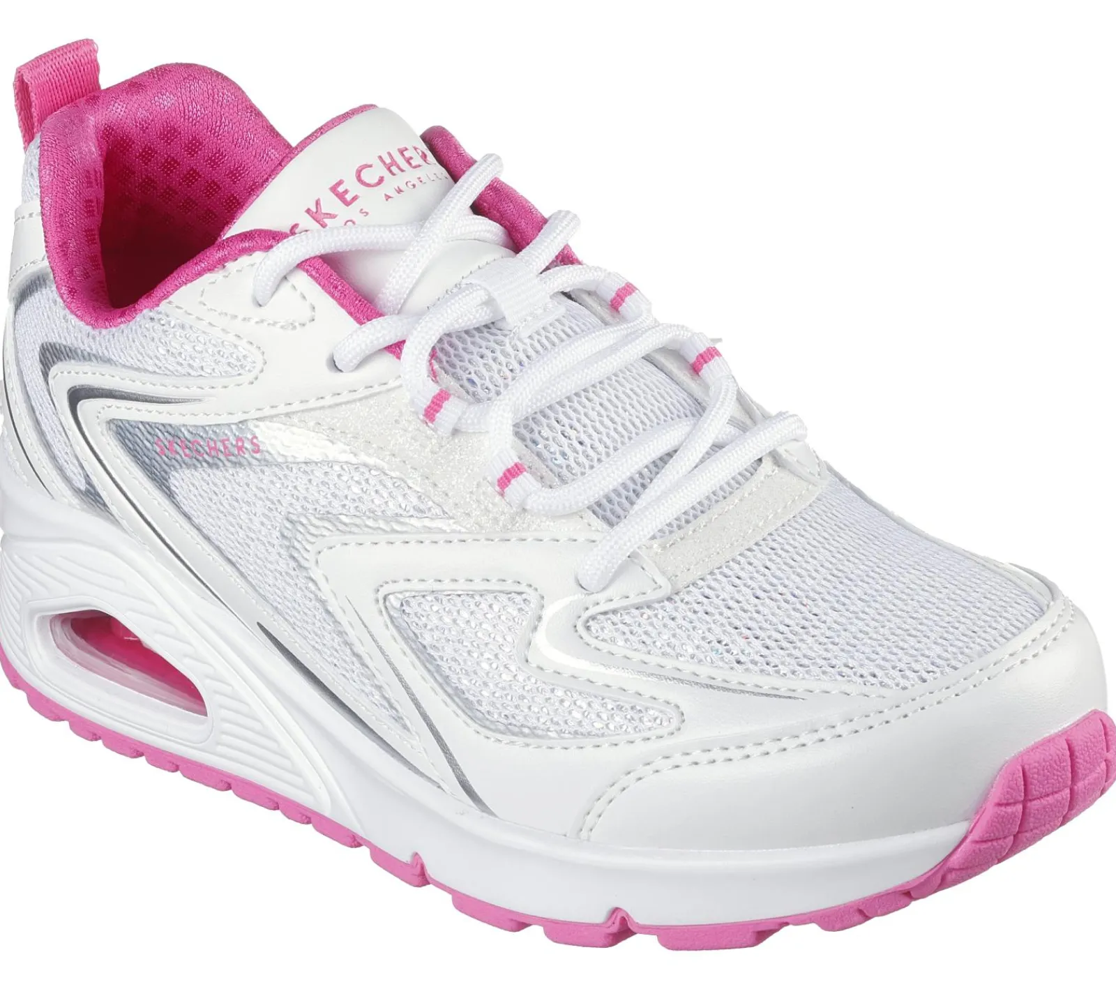 Sapatilhas-SKECHERS Uno - So Wavy BRANCO / ROSA