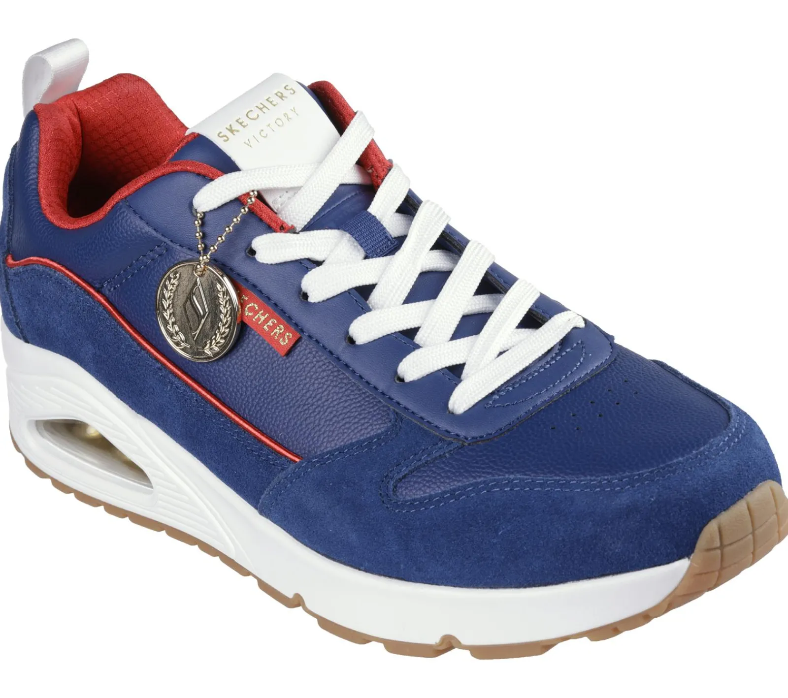 Sapatilhas Casuais-SKECHERS Uno - Victory Pack AZUL / VERMELHO