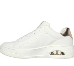 Com Atacadores|Sapatilhas Casuais-SKECHERS Uno Court - Courted Air BRANCO