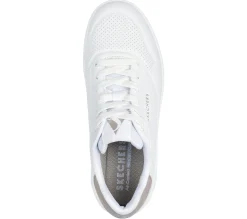 Com Atacadores|Sapatilhas Casuais-SKECHERS Uno Court - Fast Break BRANCO