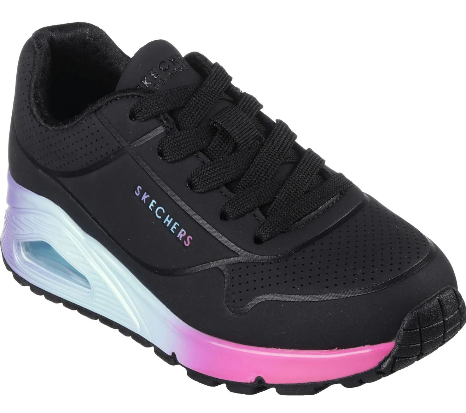 Com Atacadores|Sapatilhas-SKECHERS Uno Gen1 - Pop Of Ombre PRETO / MULTICOR