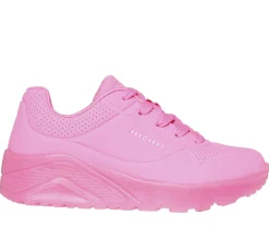 Com Atacadores|Sapatilhas-SKECHERS Uno Ice ROSA NEON