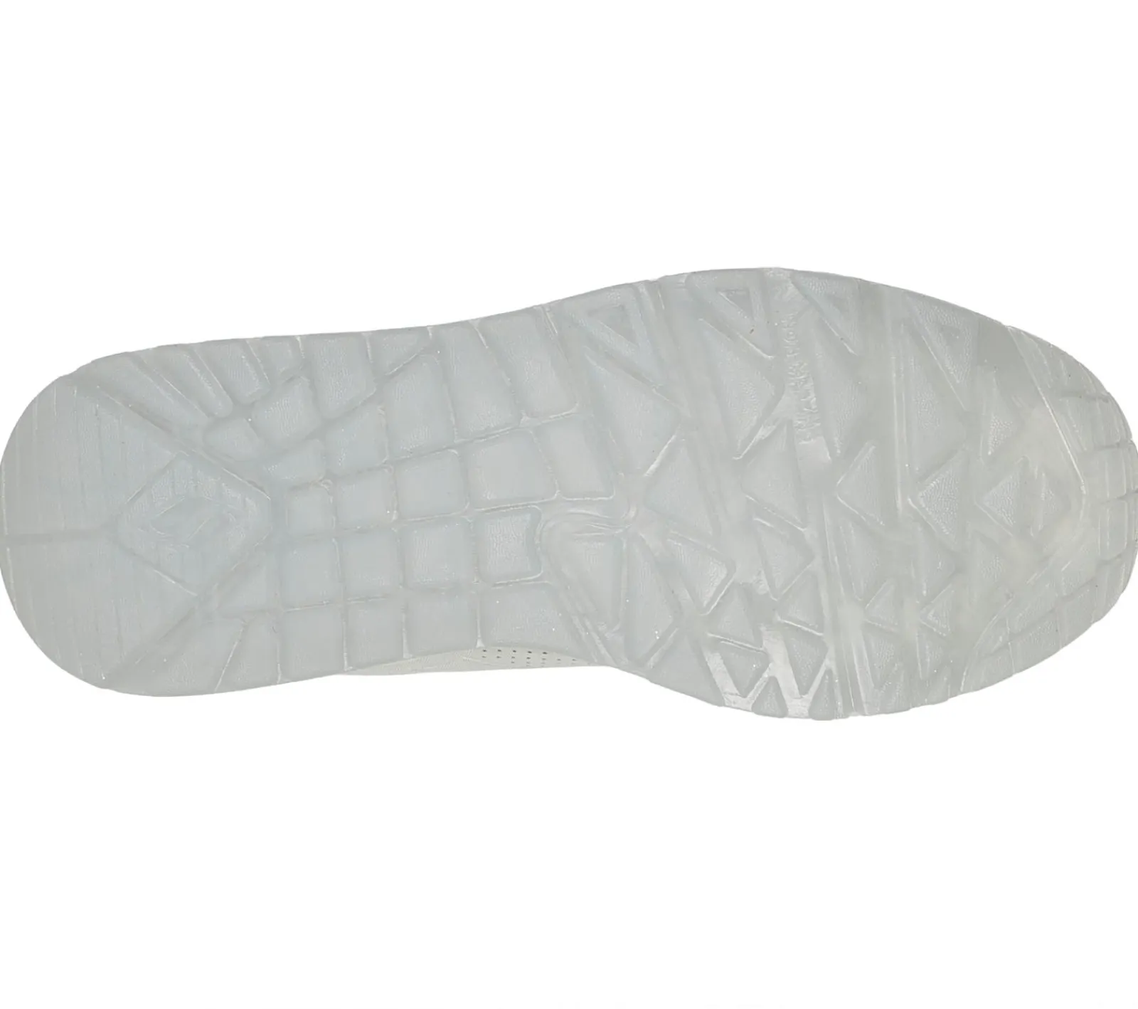 Com Atacadores|Sapatilhas-SKECHERS Uno Ice - Prism Luxe BRANCO / PRATEADO