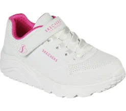 Sapatilhas-SKECHERS Uno Lite BRANCO / ROSA CHOQUE