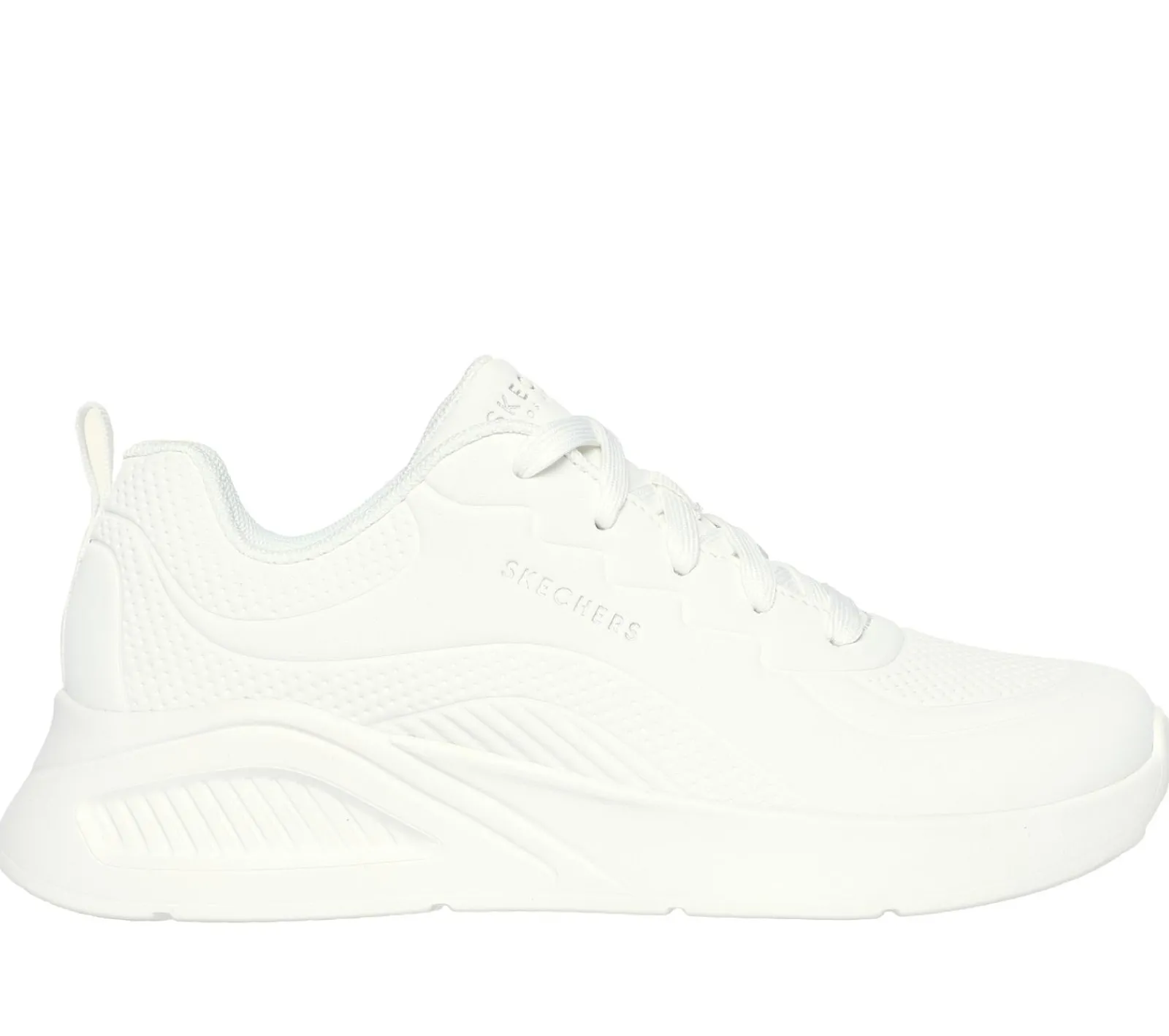 Com Atacadores|Sapatilhas Casuais-SKECHERS Uno Lite - Lighter One BRANCO