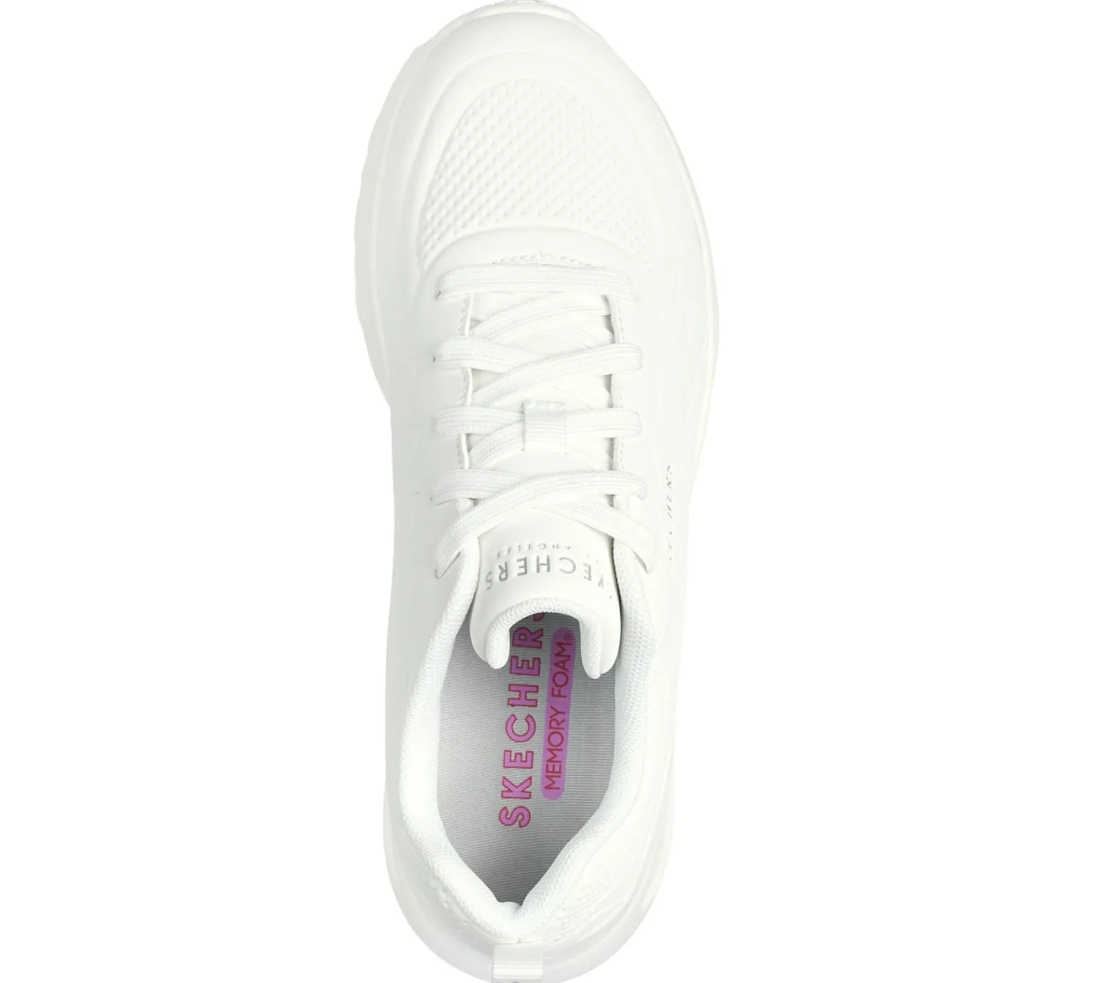 Com Atacadores|Sapatilhas Casuais-SKECHERS Uno Lite - Lighter One BRANCO