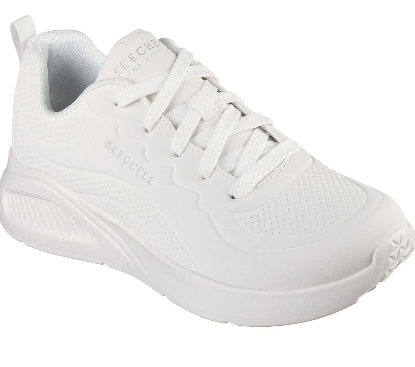 Com Atacadores|Sapatilhas Casuais-SKECHERS Uno Lite - Lighter One BRANCO