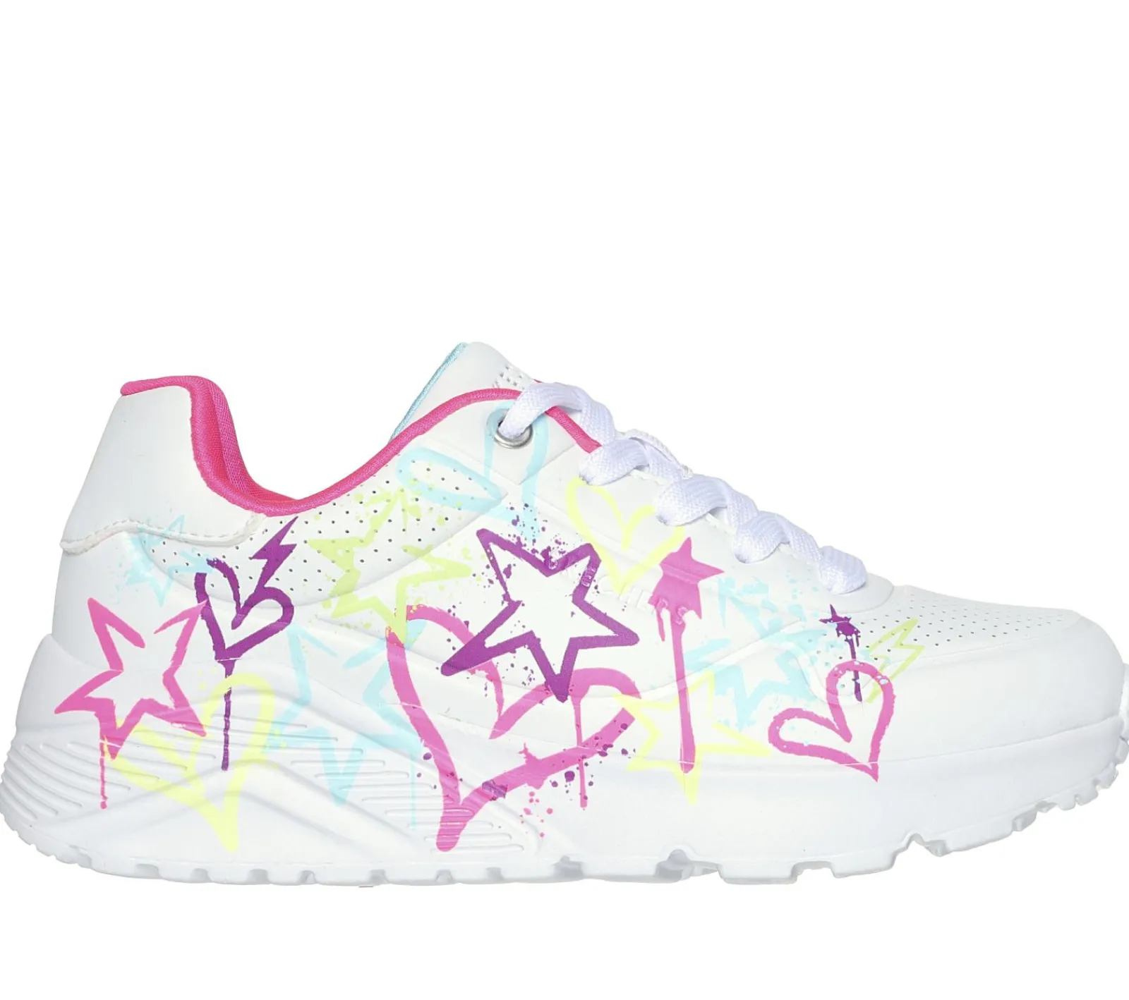 Sapatilhas-SKECHERS Uno Lite - My Drip BRANCO / MULTICOR