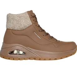 Com Atacadores|Botas-SKECHERS Uno Rugged - Darling Days MOCHA