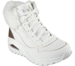 Com Atacadores|Botas-SKECHERS Uno Rugged - Fall Shimmer BRANCO /ROSA GOLD