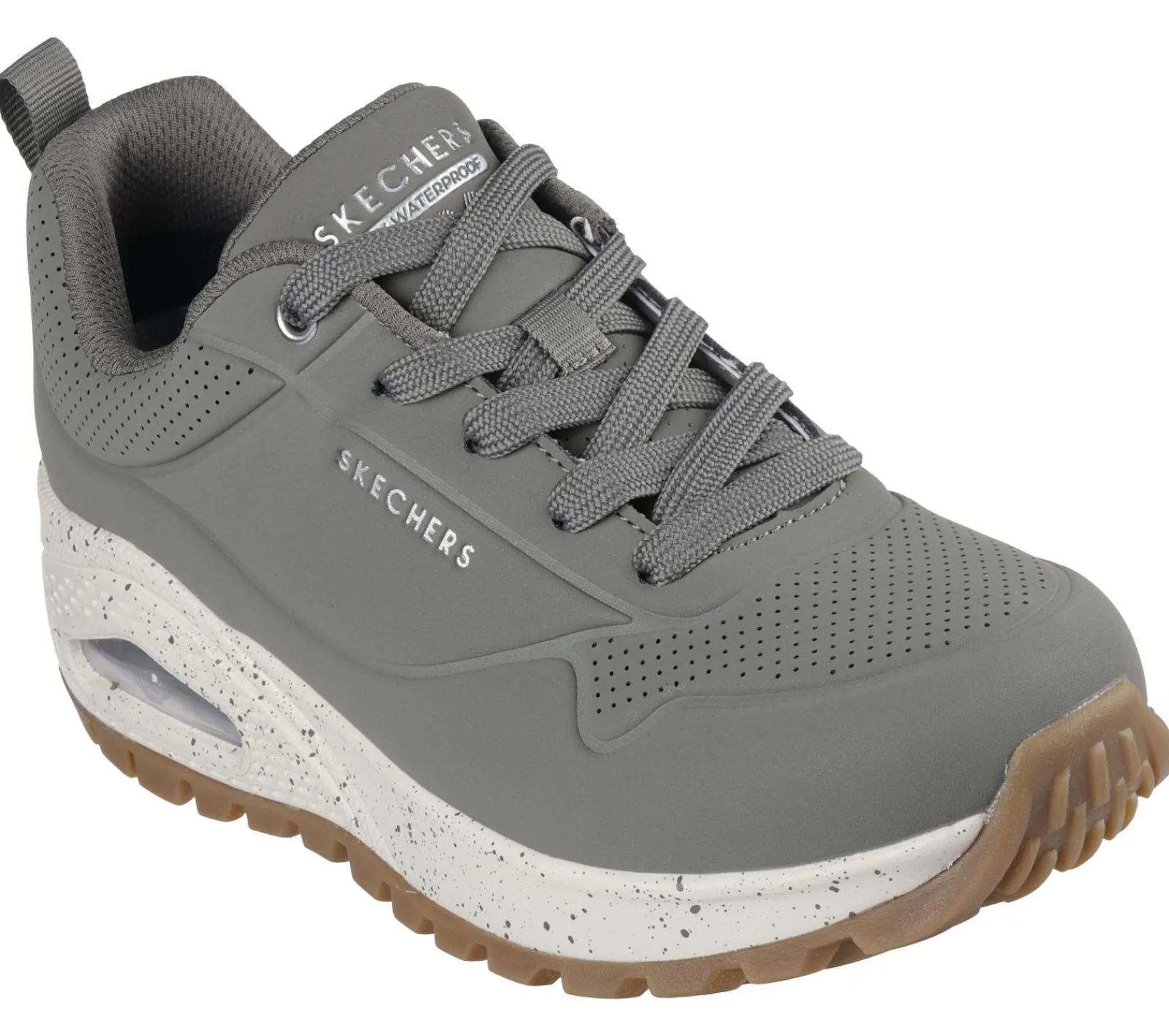 Com Atacadores|Sapatilhas Casuais-SKECHERS Uno Rugged - Spotted Terrain AZEITONA