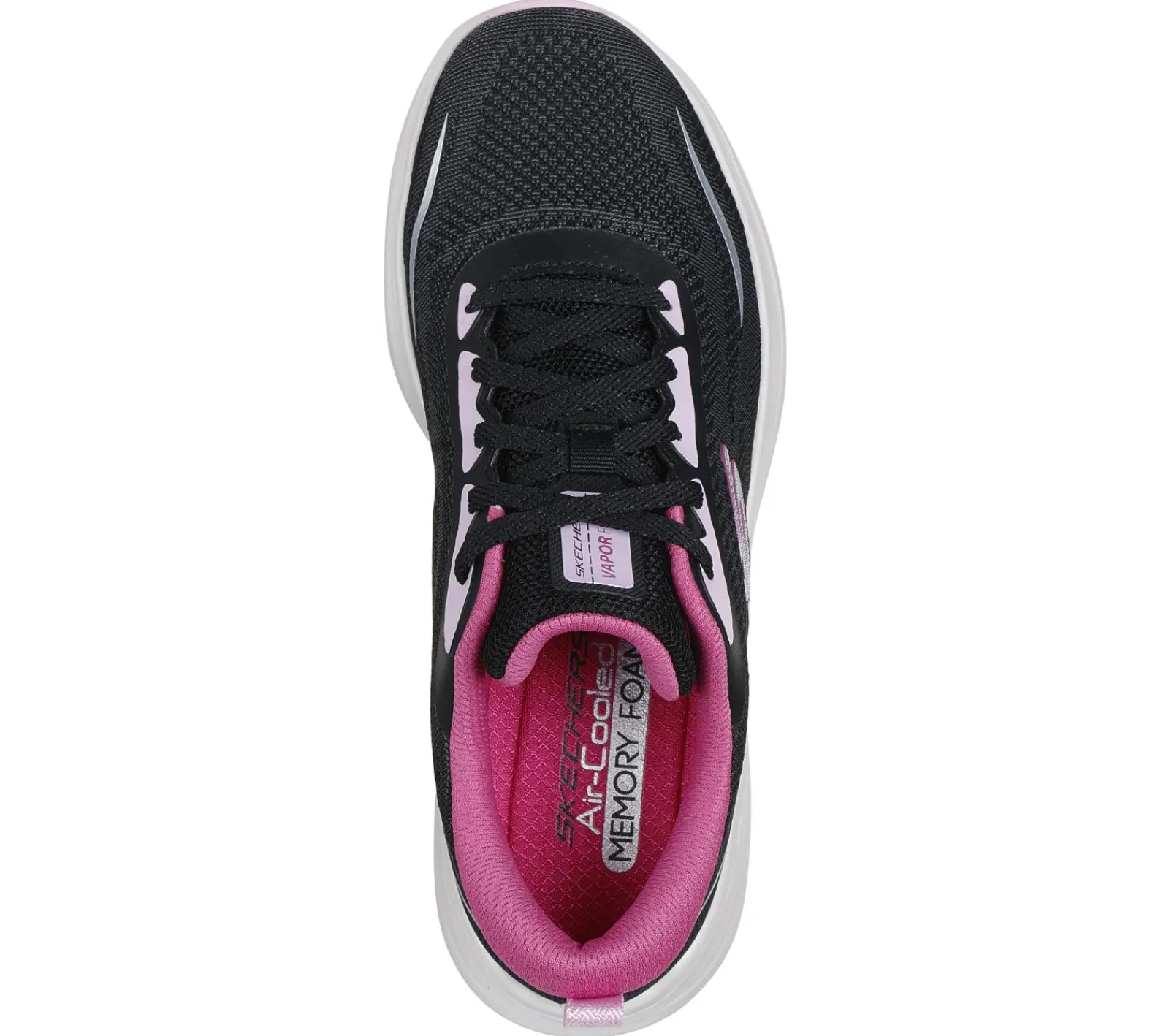 Com Atacadores|Sapatilhas-SKECHERS Vapor Foam - Smooth Ride PRETO / MULTICOR