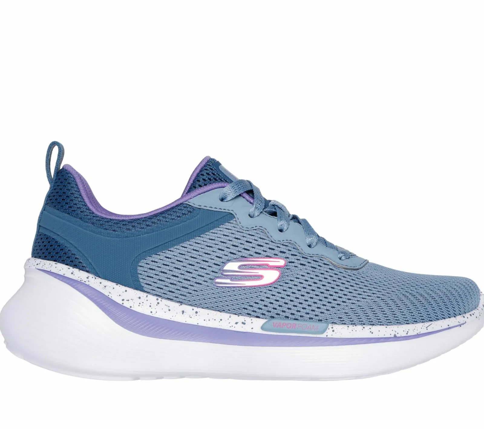 Com Atacadores|Sapatilhas-SKECHERS Vapor Plus - Stoked CINZENTO
