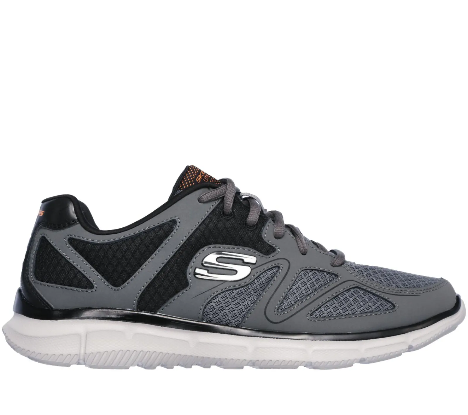 Sapatilhas-SKECHERS Verse - Flash Point CARVÃO / LARANJA