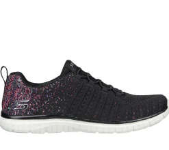 Calçado Sem Atacadores|Sapatilhas Casuais-SKECHERS Virtue PRETO / ROSA