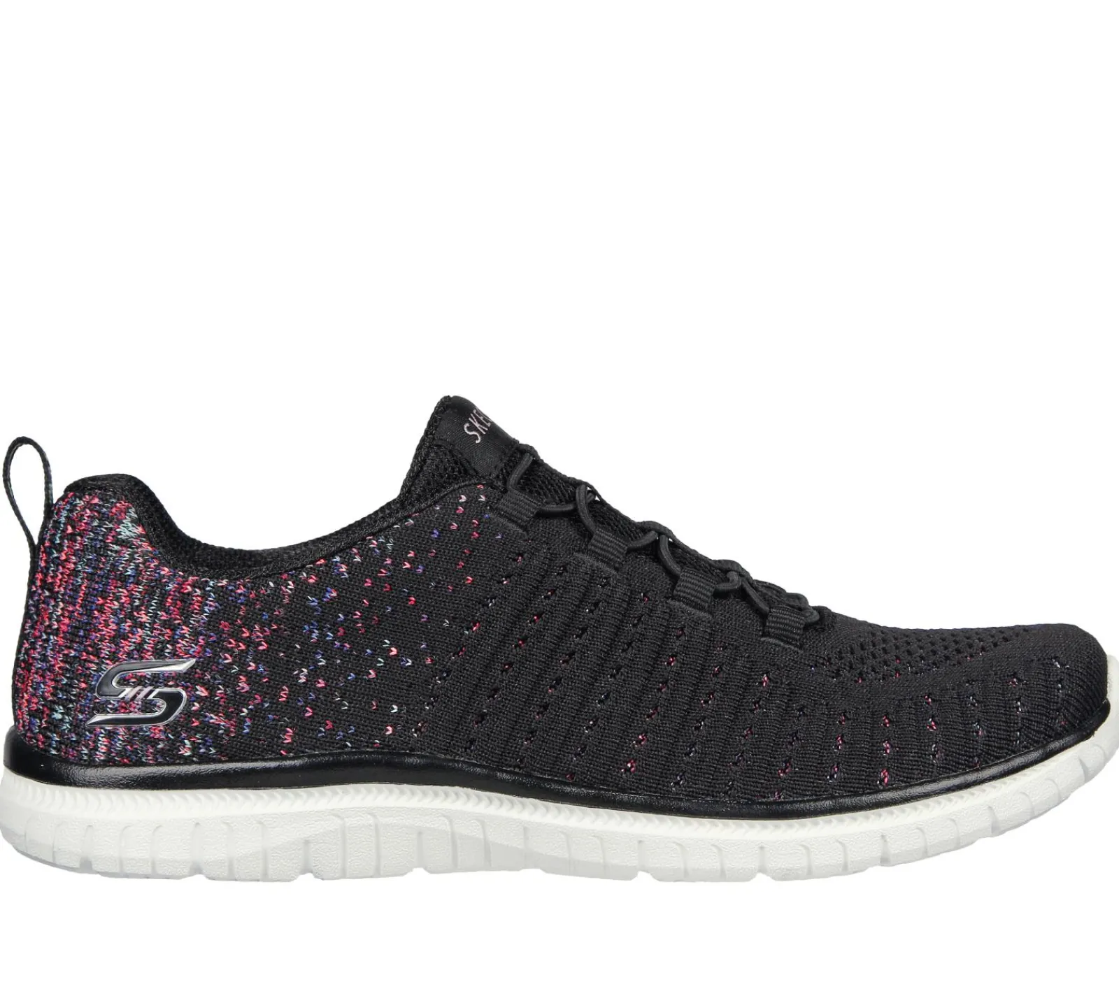Calçado Sem Atacadores|Sapatilhas Casuais-SKECHERS Virtue PRETO / ROSA