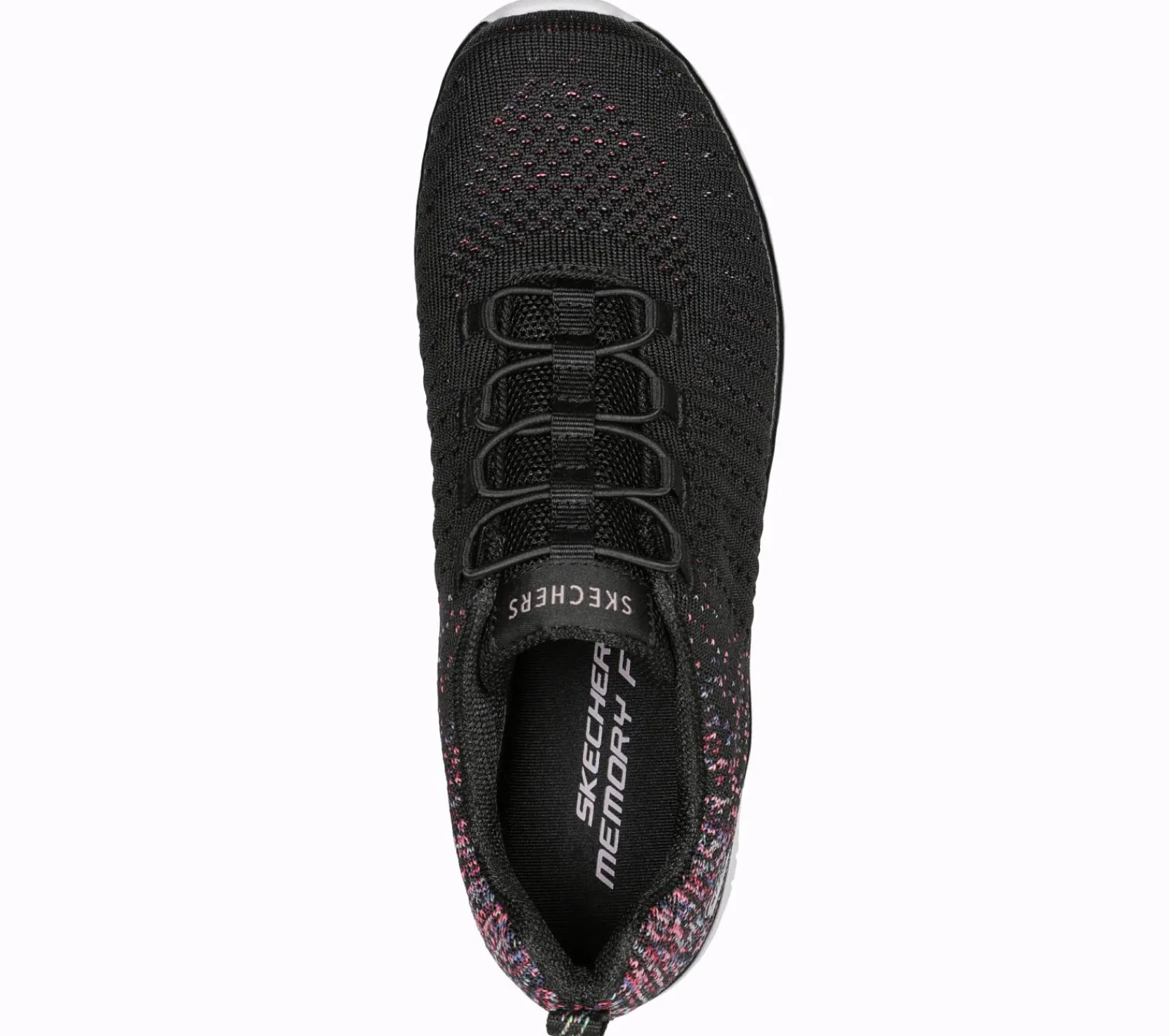 Calçado Sem Atacadores|Sapatilhas Casuais-SKECHERS Virtue PRETO / ROSA