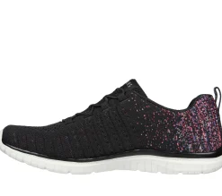 Calçado Sem Atacadores|Sapatilhas Casuais-SKECHERS Virtue PRETO / ROSA