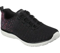 Calçado Sem Atacadores|Sapatilhas Casuais-SKECHERS Virtue PRETO / ROSA