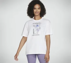 Partes De Cima|Partes De Cima-SKECHERS Winter Blooms Everybody Tee BRANCO